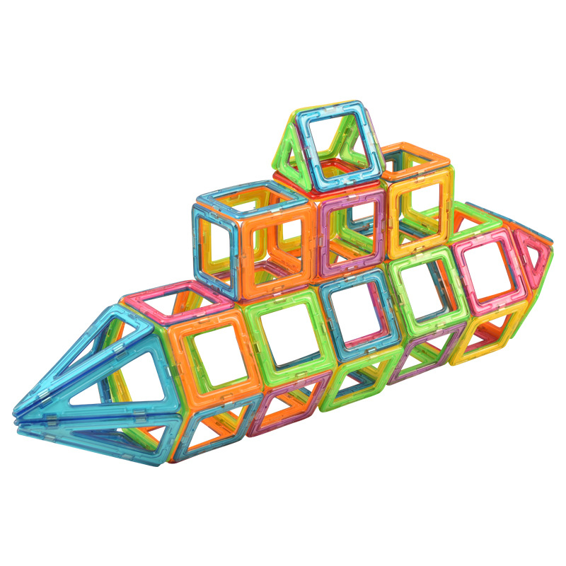 Wholesale pure magnetic piece single piece children's magnet magnetic piece jigsaw puzzle boys and girls magnet stone stickers puzzle assembled toys