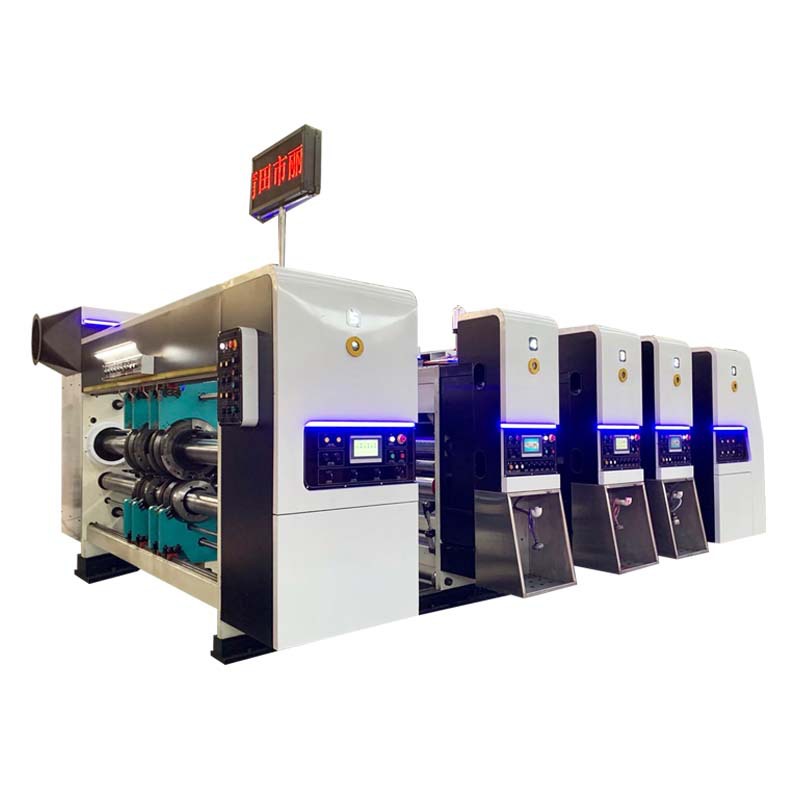 High-Speed Inkjet Printing Equipment Fully Automatic Carton Production Line High-Speed Two-Color Printing and Die-Cutting Integrated Machine