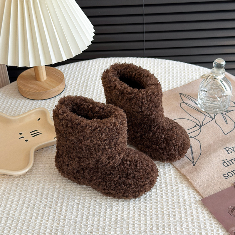 Women's Snow Boots Winter 2025 New Style Fleece-Lined Thickened Outdoor Thick-Soled Leather and Fur Integrated Warm Northeast Cotton Shoes for Women