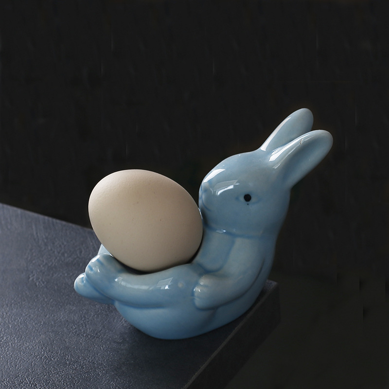 Cross-border Cartoon Egg Cup Egg Cup Dining Table Home Breakfast Egg Ceramic Cup Creative Egg Cup