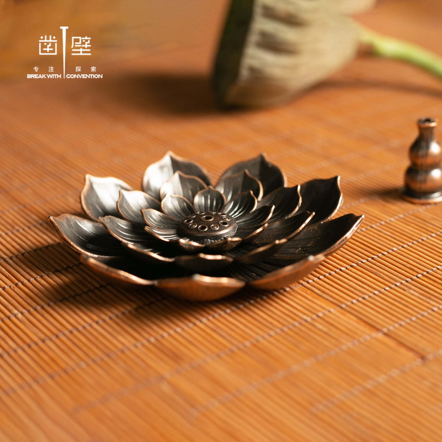 Lotus incense insert alloy Lotus porous line incense base incense holder incense burner incense burner line incense direct broadcast accessories