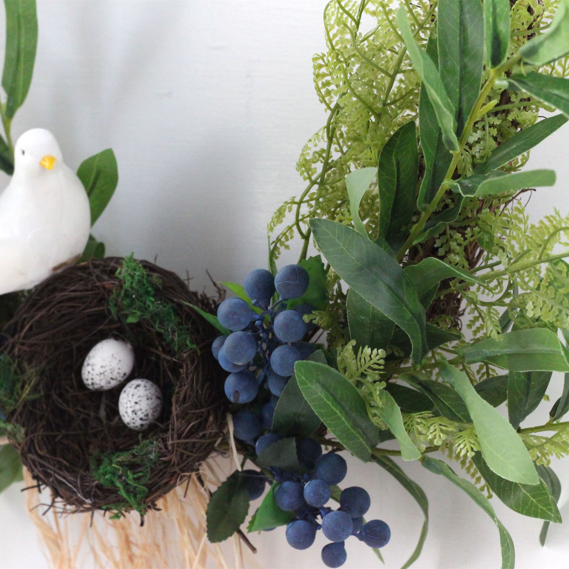 New spring Garland door ring decoration Garland creative olive branch bird nest door decoration wall decoration Amazon Supply