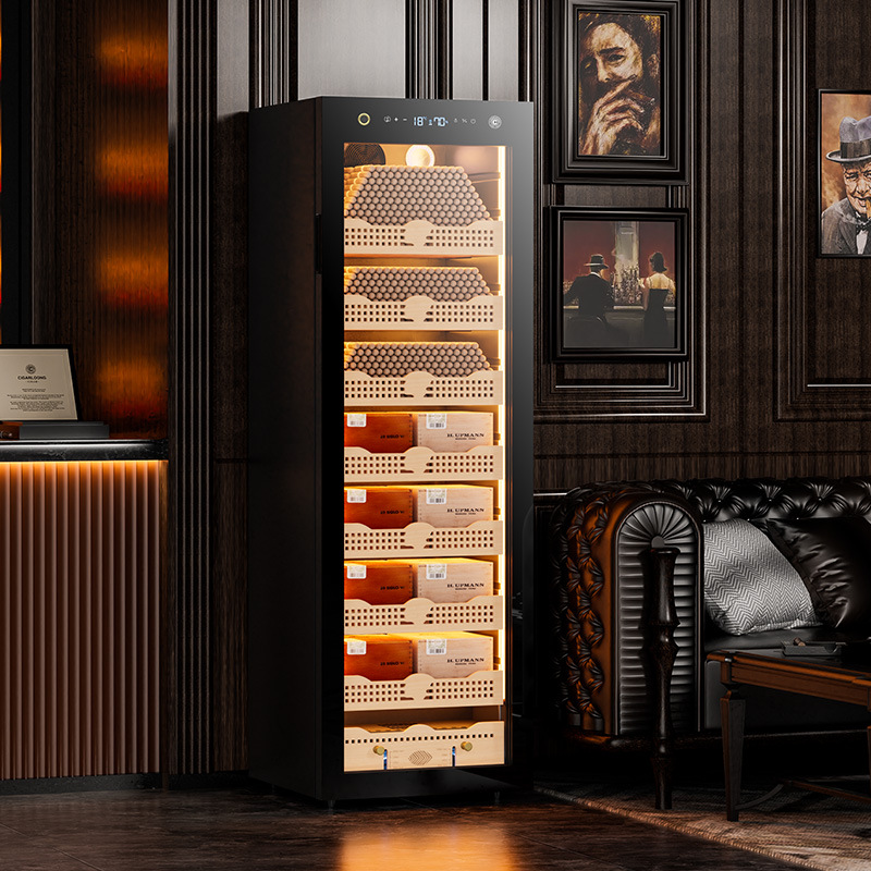 Jialong 168C Шкаф для сигар из кедра Шкаф с постоянной температурой и влажностью Компрессорный бытовой винный шкаф с переменной частотой