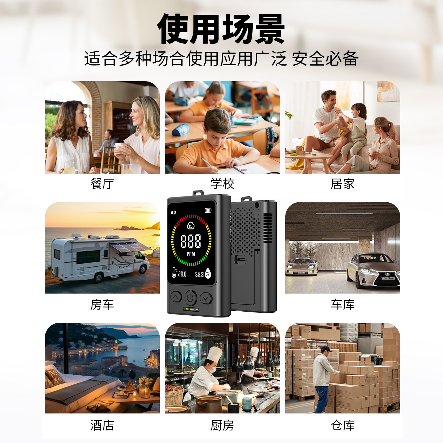 Industrial Carbon Monoxide Detector Amazon Indoor Co Gas Detection Alarm Outdoor Air Detector