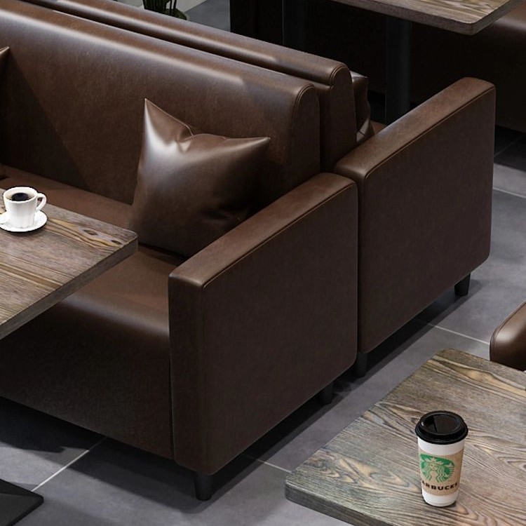Cafe Table and Chair Combination Theme Western Restaurant Bar Bar Table and Chair Dessert Milk Tea Shop Snack Bar Booth Sofa