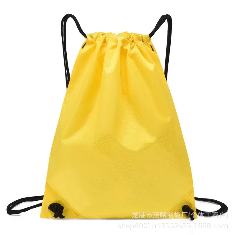 Custom in stock Basketball Bag Oxford Cloth Corset Storage Bag Football Pattern Drawstring Backpack Sports Polyester Back
