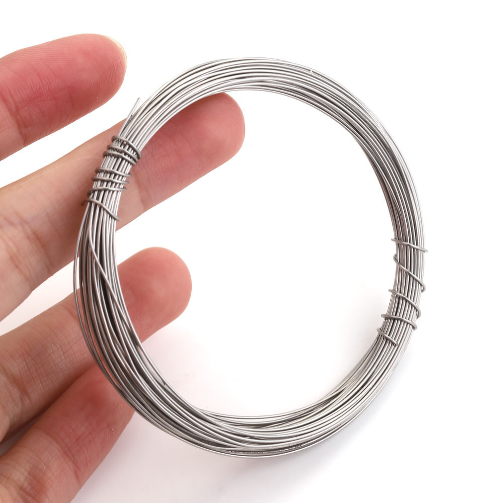 10m / Bundled Stainless Steel Solid Wire DIY Handmade Beaded Thin Steel Wire Bulk Silk Wire Vacuum Steel Wire