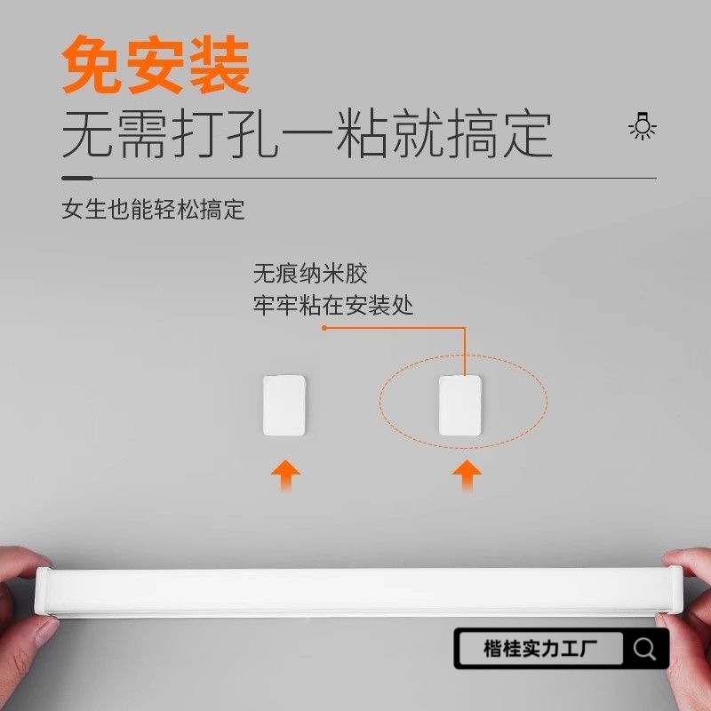 Instant Discount Light Strip, No-Drill Plug-In Lamp, Direct-Plug Fluorescent Lamp for Home Bedroom Socket, Energy-Saving Desk Lamp