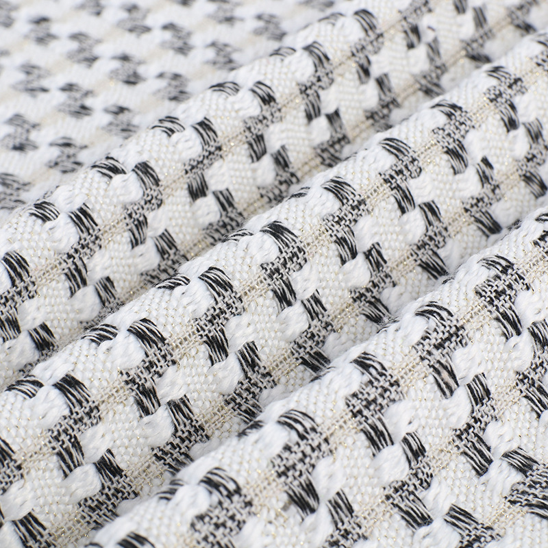 Chanel Style Tweed Tweed Coat Fabric Woolen Wool Semi-worsted Vest Coat Fashion Woolen Cloth