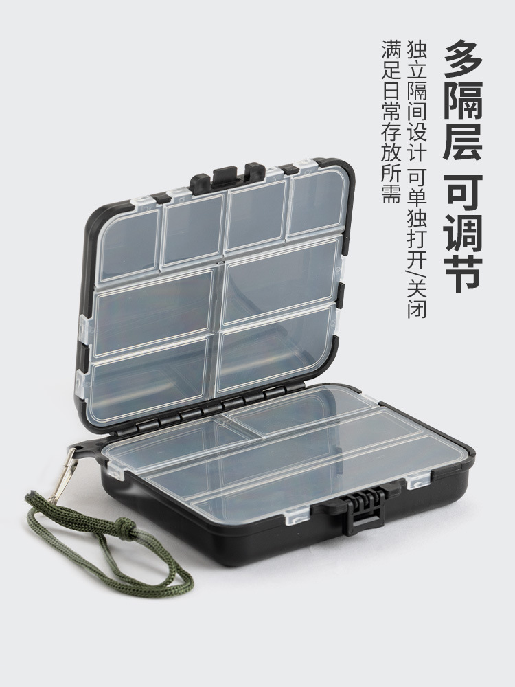 Shark Hunter | Lure Box, Fishing Hook Box, Tool Box, Storage Box, Accessory Box, Black Storage Box, Fish Hook Fishing Box, Fishing Tackle Box