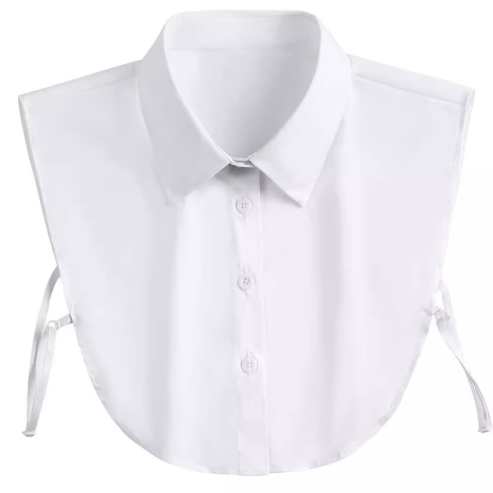 Cross-border Shirt Fake Collar Collar Women's All-match Fake Collar Shirt Collar Polyester Cotton Decorative Vertical Collar Pointed Collar Fake Collar Accessories
