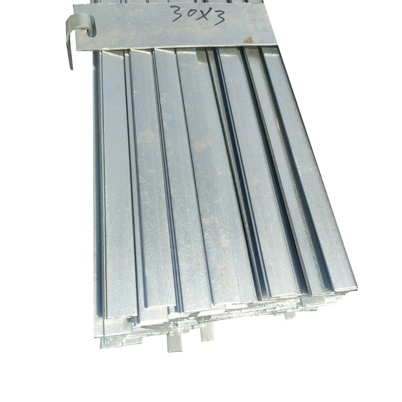 Shandong 50*5 Hot-Dip Galvanized Flat Iron 60*6 Wholesale Q235 Spot Galvanized Flat Steel 40*4 Galvanized Belt Flat Steel 30*3