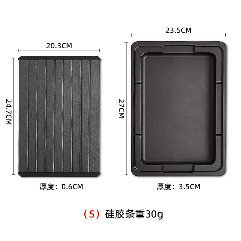 Amazon hot sale steak thawing plate pork thawing plate with water filter tray thawing plate suit