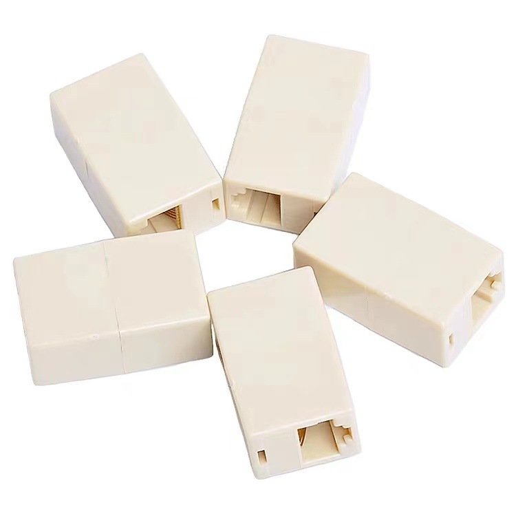 Network Cable Straight-through Head Category 5 Category 6 Network Cable Connector rj-45 Extender Connector 8p8c Dual Head