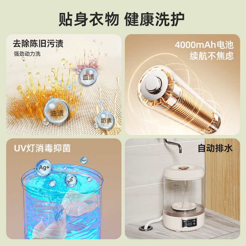 New Household Laundry Cup Student Dormitory Underwear Socks Small Intimates Washing Machine Portable Washing Machine