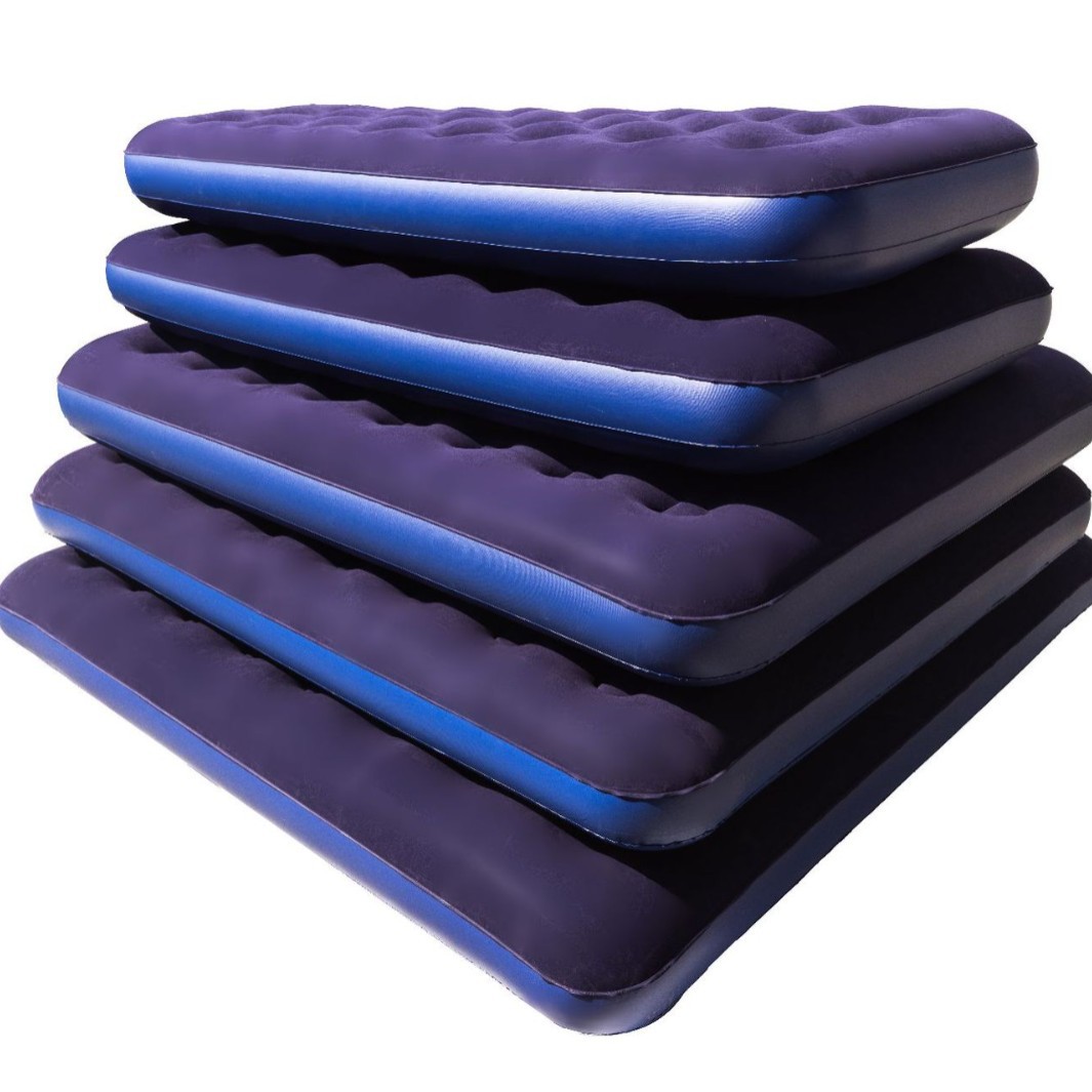 Flocking Inflatable Mattress Outdoor Tent Inflatable Bed Inflatable Accompanying Bed PVC Inflatable Mattress Floor Shop