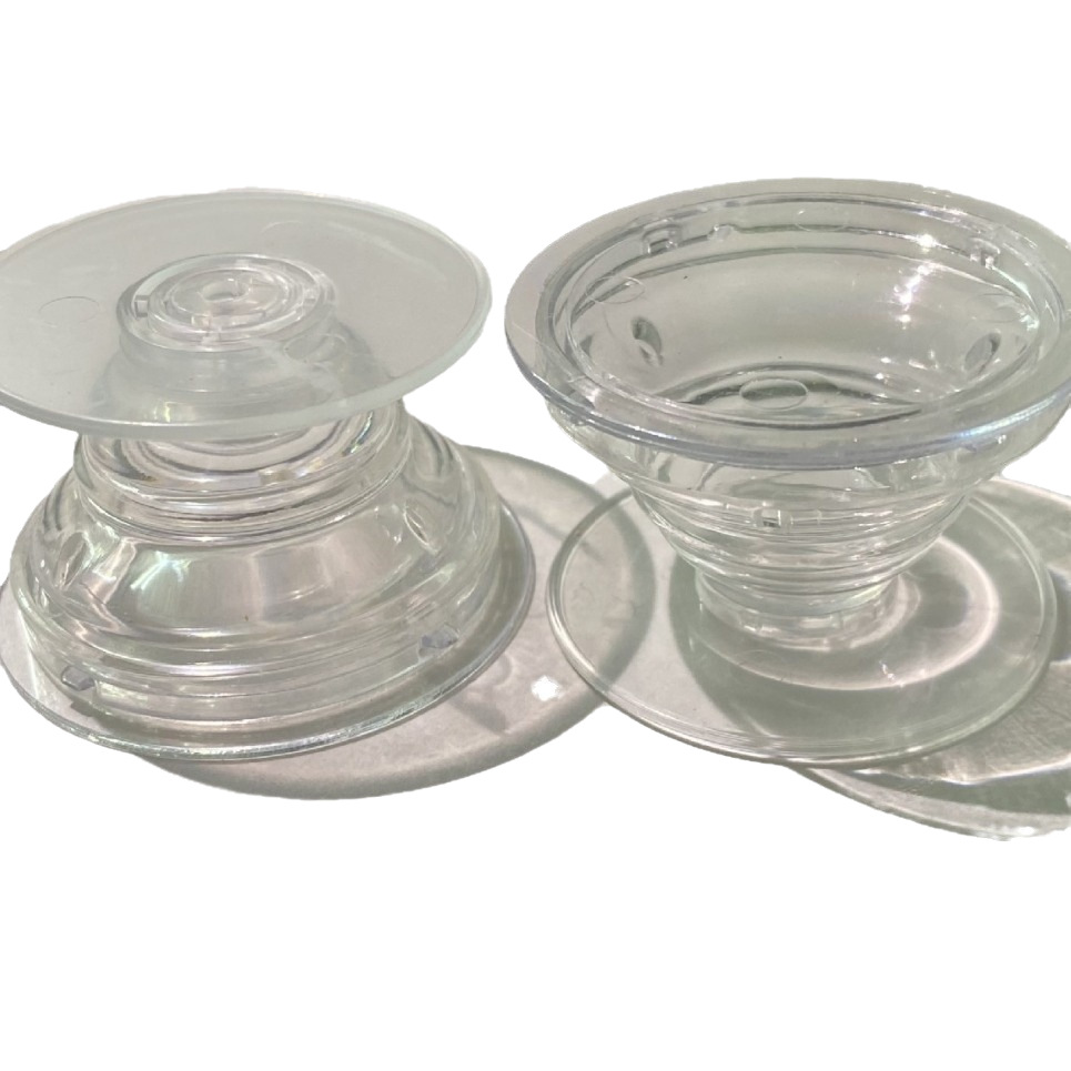 Transparent airbag bracket telescopic folding lazy desktop bracket mobile phone airbag bracket groove transparent bracket wholesale