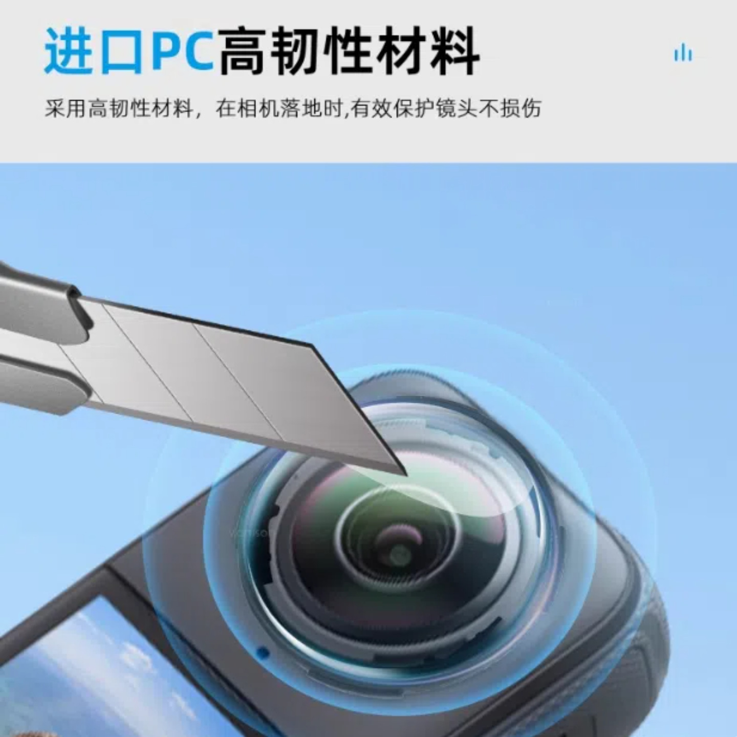 Suitable for Insta360X4 Rotating Protective Mirror Shadow Stone X4 Plastic Protective Mirror Insta X5 Rotating Protective Mirror