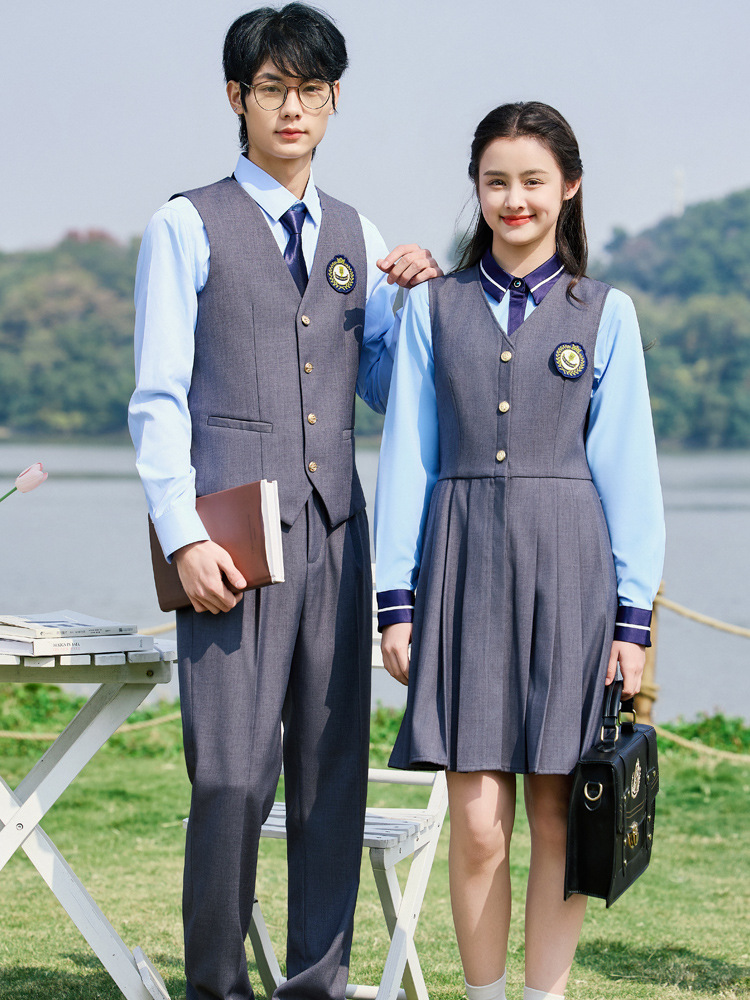 Summer Professional Dress Two-Piece Suit Preppy Style Jk Uniform Kindergarten Teacher Work Clothes Female Kindergarten Teacher Uniform