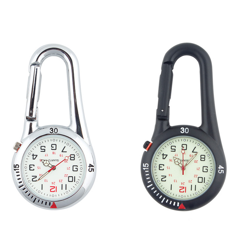 Sports Luminous Mountaineering Retro Outer Lock Buckle Watch Hanging Watch Portable Watch Household Star Commemorative Edition Backpack Waist Watch Buckle