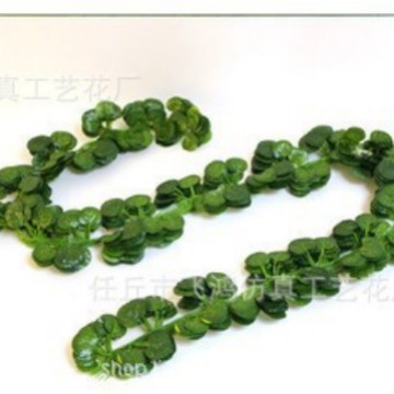 Simulated Rattan Ivy Plant Grape Leaf Green Leaves Plastic Artificial Flower Water Pipe Wrapped Vine Ceiling Decoration