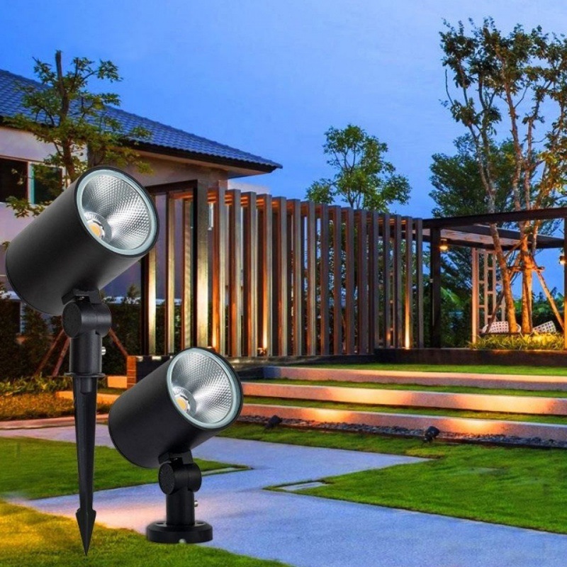 Tree light outdoor waterproof landscape light flood light color spotlight garden villa courtyard plug-in led tree light