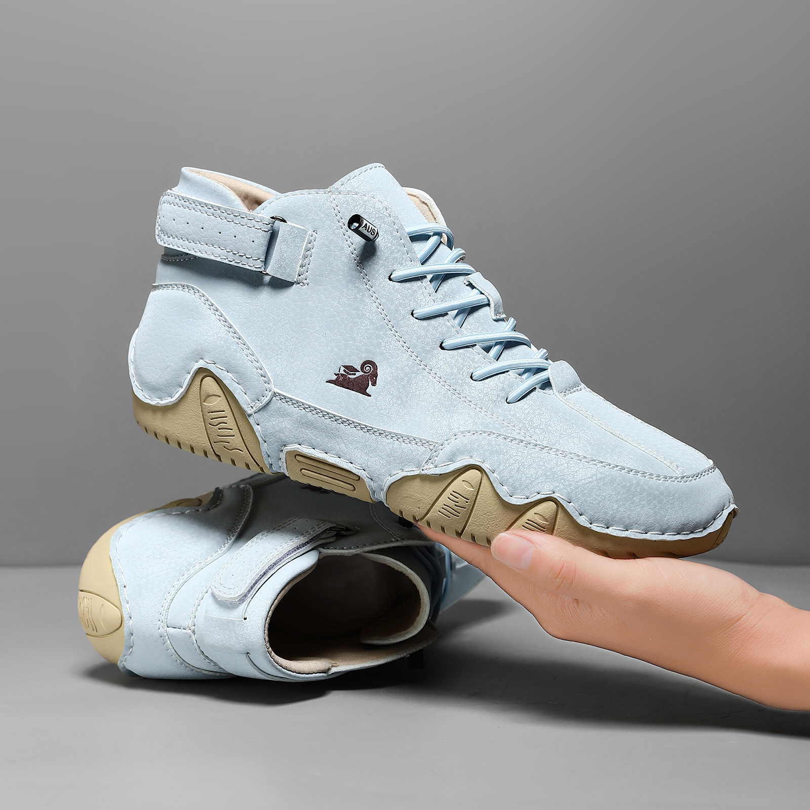 High-Quality Amazon Martin Boots Spring and Summer Cross-Border Popular High-Top Octopus Men's Shoes Men's Casual Short Boots