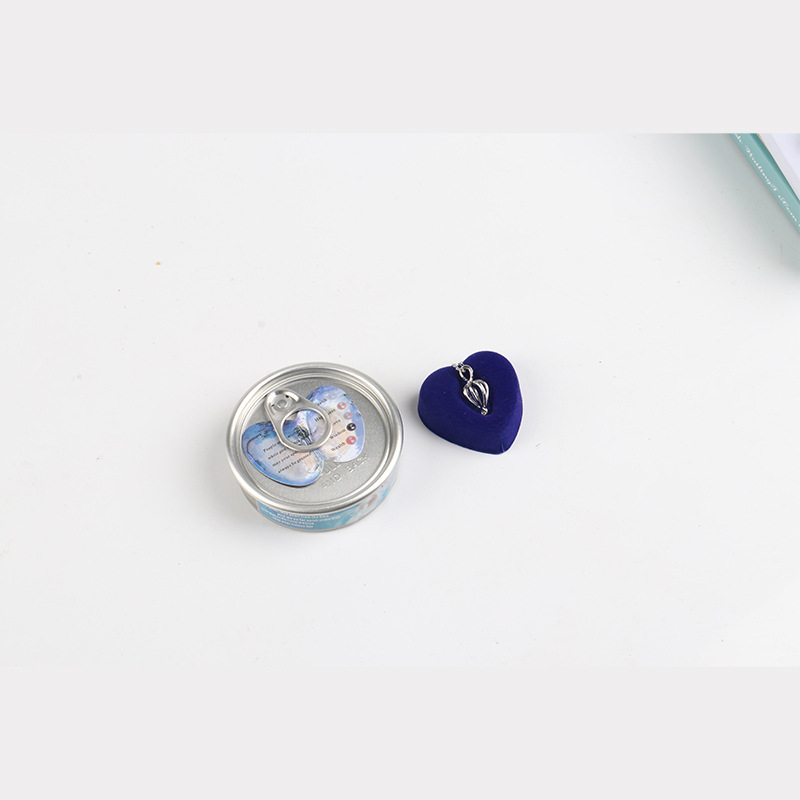 Freshwater Pearl Gift suit Vacuum Packed Clam Canned Metal Necklace Pendant Pearl Gift Box suit