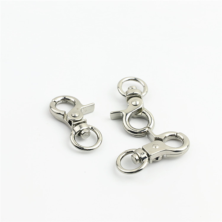 Luggage hardware accessories 3 points small pliers buckle hook buckle light gold keychain Big Lobster buckle dog buckle connection