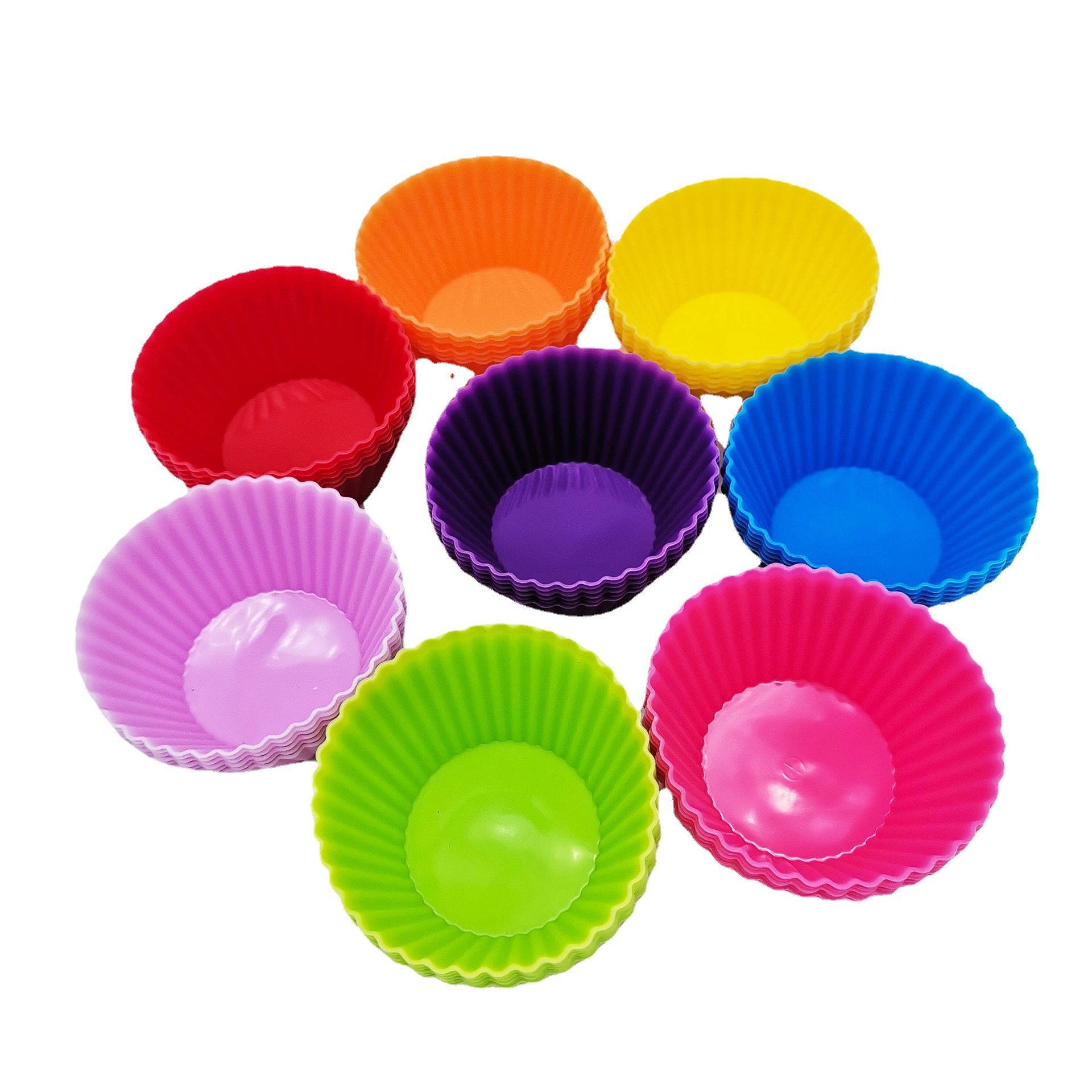 Factory spot high temperature silicone egg cup mold baking mold 7cm diameter Marfen Cup mold 6G 7g