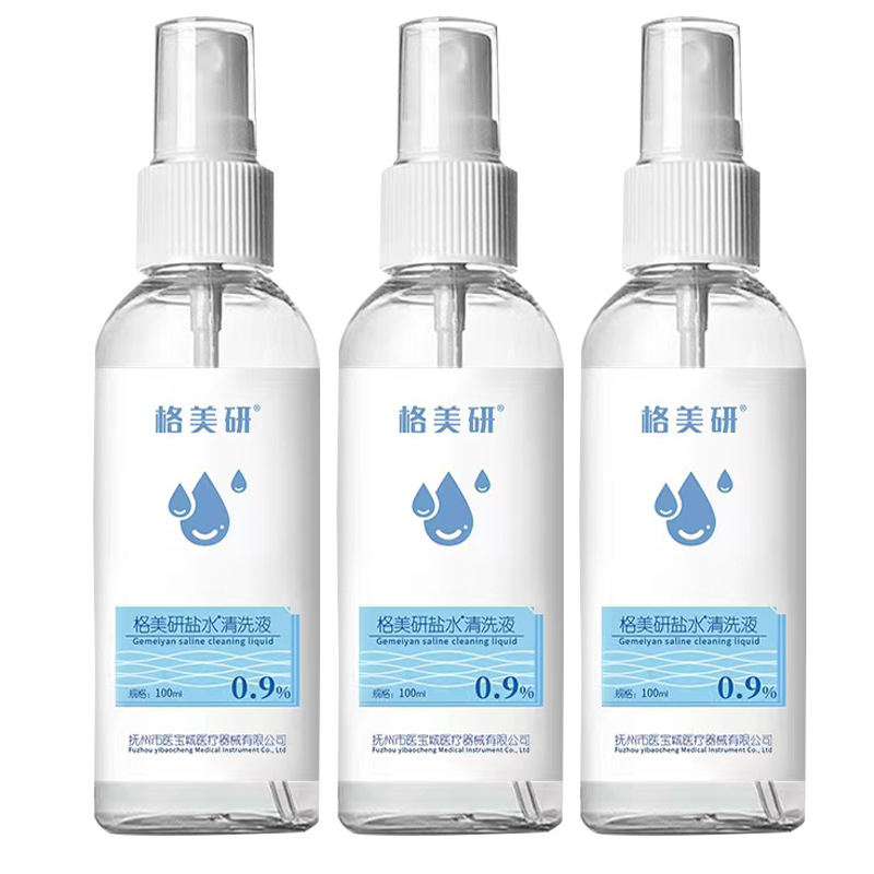Factory Supply of Meiyan Cleaning Solution, Cleaning Physiological Saline 100ml Spray Tattoo, Nasal Wash, Facial Light Salt Water