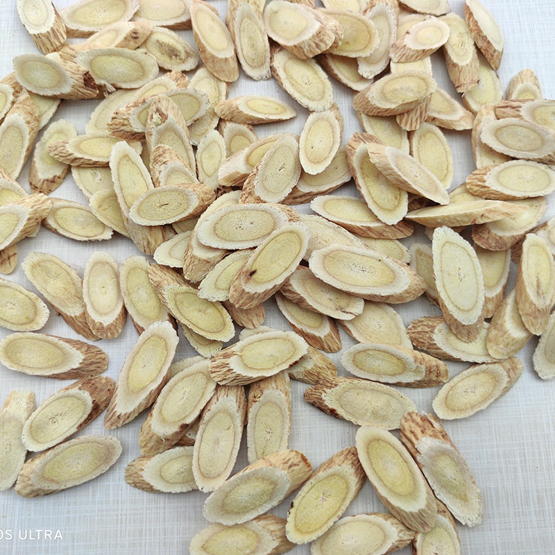 Selected Astragalus Gansu Minxian Astragalus Tablets Chinese Medicinal Materials Sulfur-Free Astragalus Oblique Tablets 12-14mm Factory Wholesale Free Shipping