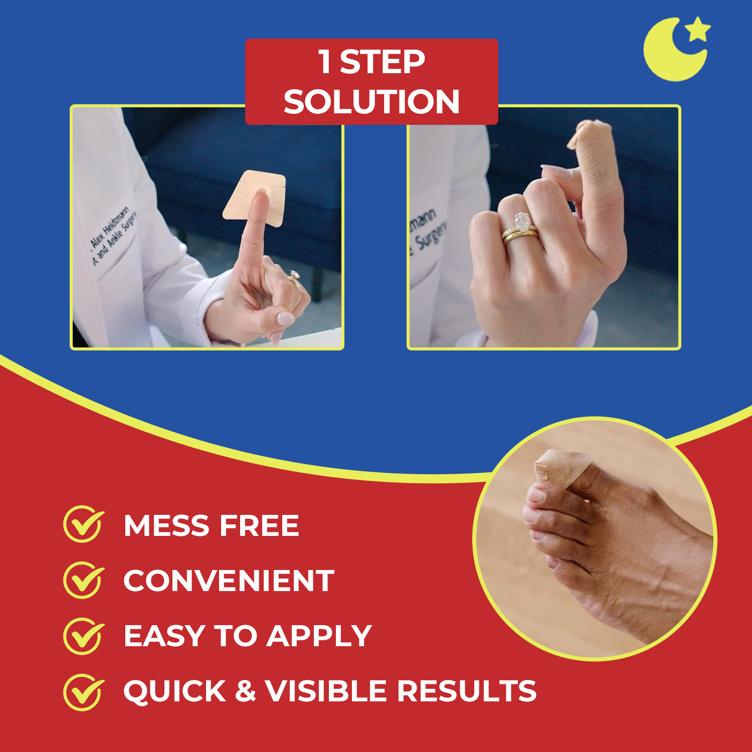 Favain Cross-Border Nail Stickers, Nail Repair Correction Stickers, Foot Care Nail Stickers