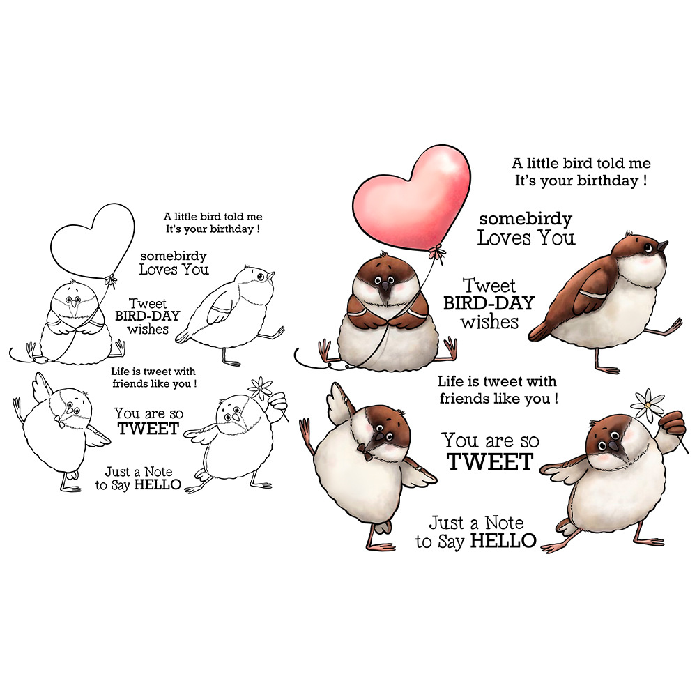 Cute and Interesting Fat Bird with Heart-Shaped Metal Carbon Steel Knife Mold with Silicone Seal Embossed Etching Cutting Knife Mold