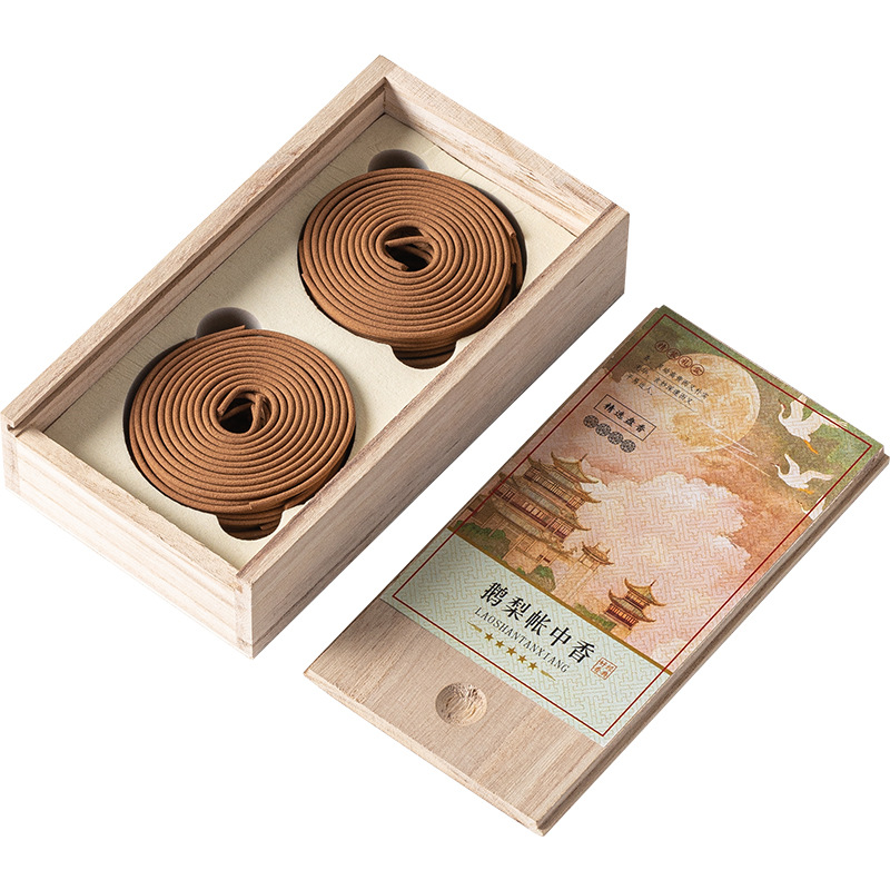 Goose and pear tent incense wooden gift box set incense yazhuang incense indoor aromatherapy bedroom natural lasting old mountain sandalwood