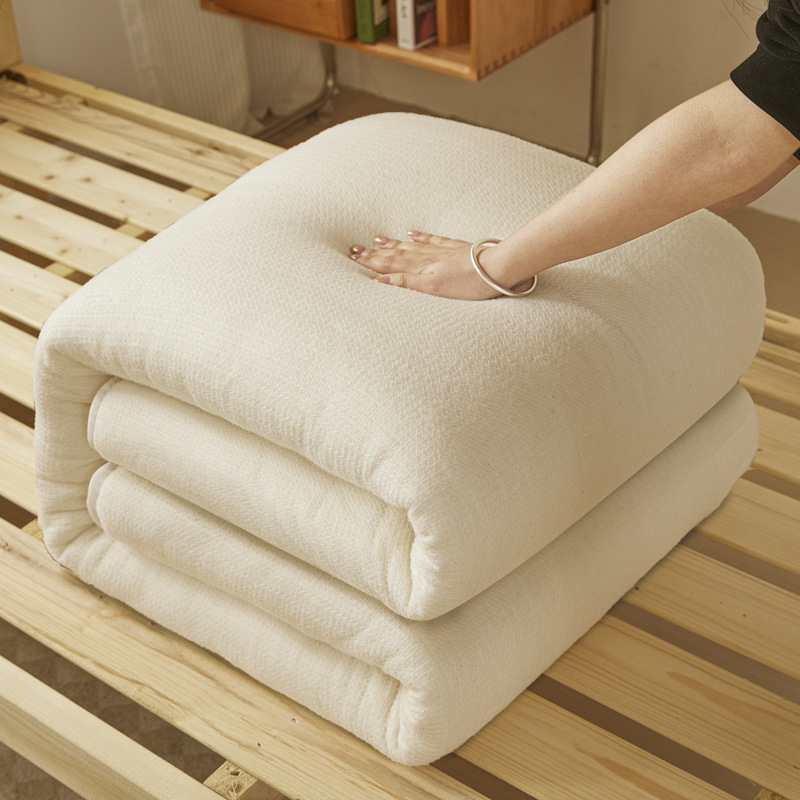 Xinjiang Cotton Quilt, Thickened and Warm, Suitable for Student Dormitories, Cotton Quilt Core for Spring and Autumn, Cotton Batting Mattress, Lightning Warehouse
