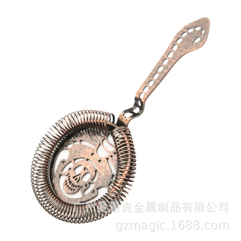 Wholesale 304 Stainless Steel Bar Cocktail Filter Ice Separator Fancy Cocktail Cocktail Filter Cross-Border