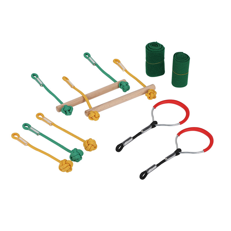 Outdoor children Sports climbing suit obstacle training walking flat belt children climbing rope net training ninja rope