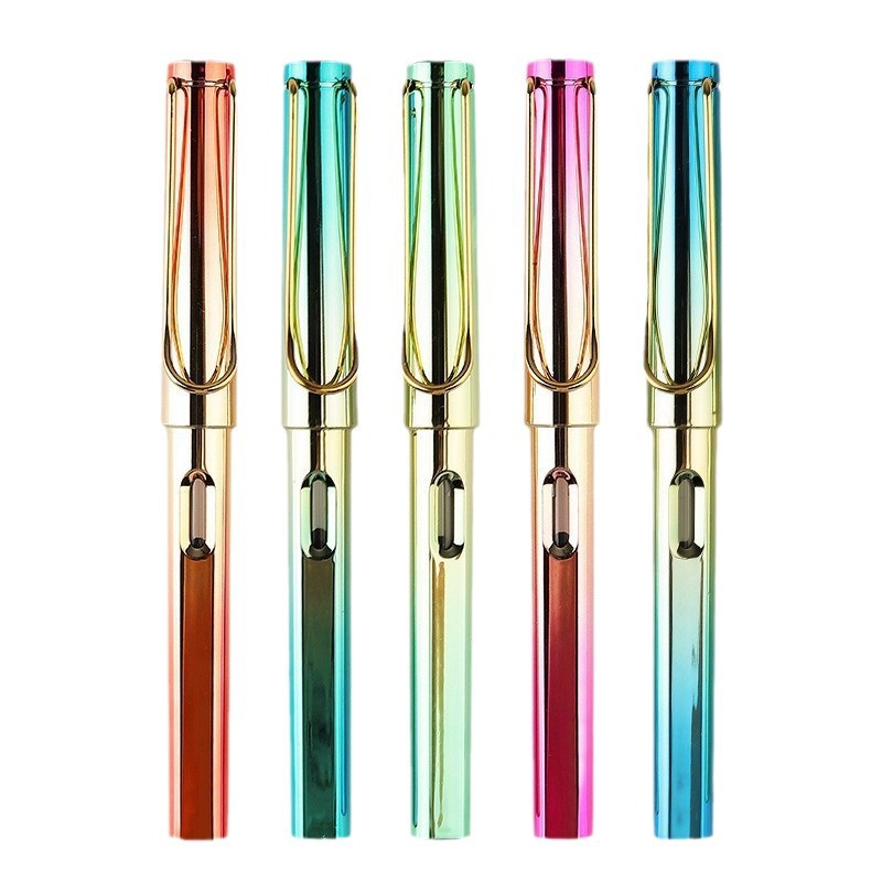 Factory delivery Weizhuang colorful pen student pen posture writing practice Ink ink ink bag dual-use pen wholesale