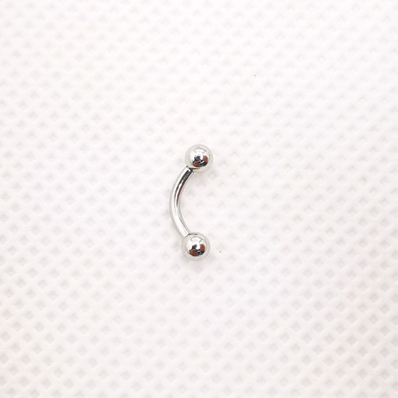 Cross-Border Basic Stainless Steel Eyebrow Nails, Lip Nails, Color-Preserving Earrings, European and American Piercing Jewelry, Multi-Color Metal Exquisite