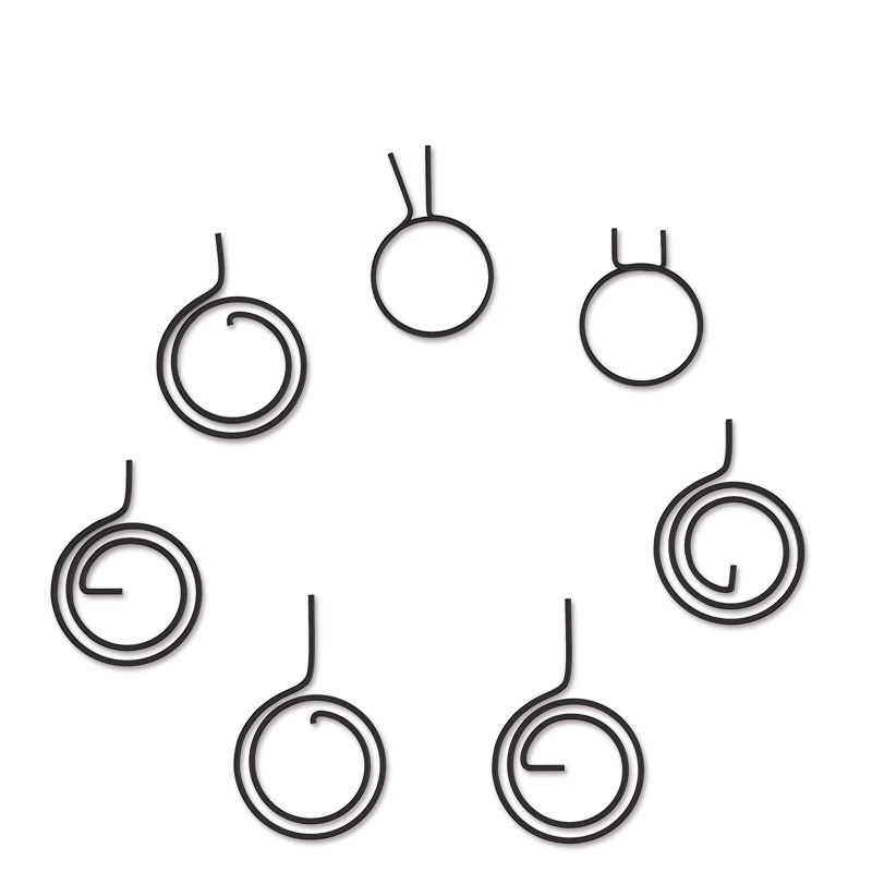 Anti-Theft Door Handle Handle Return Round Spring Flat Spring Double Live Double Fast Anti-Theft Door Lock Universal Accessories