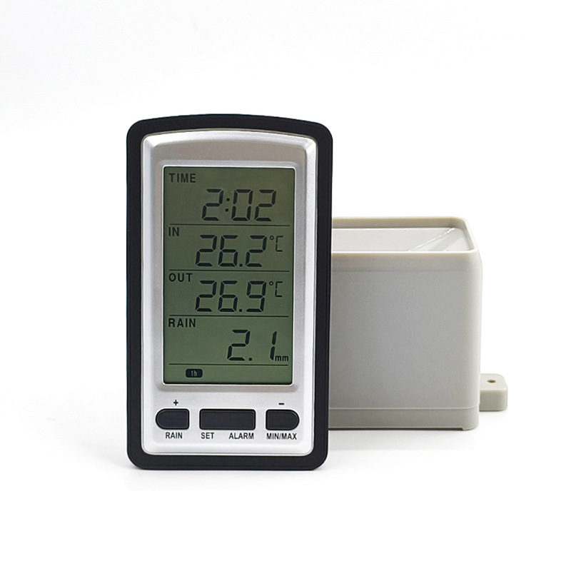 Misol Wireless Indoor and Outdoor Thermometer Rain Meter Alarm Clock English Original Instruction Manual Wh-0531-1