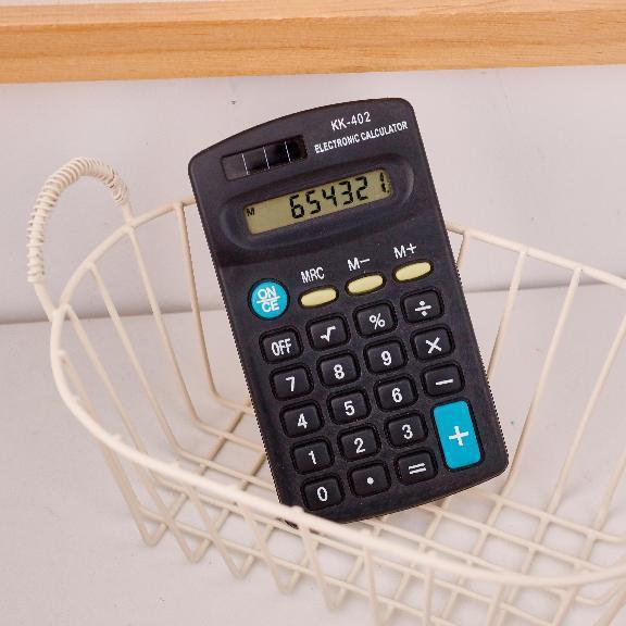 Mini Portable Calculator 402 Student Calculator 8-Bit Electronic Computer Portable Multi-Function