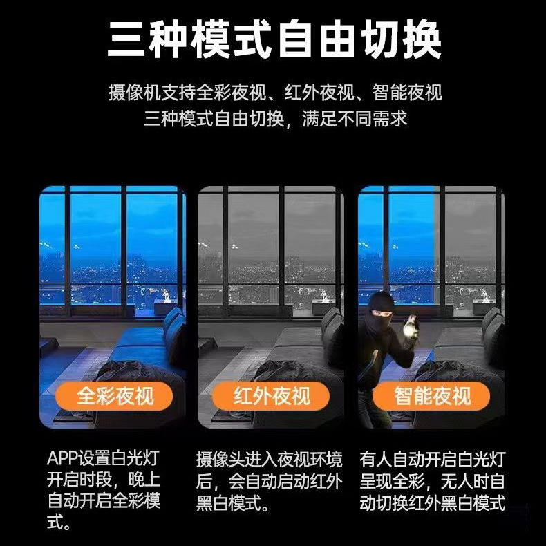 Cross-Border Smart Home High-Definition Compact Remote Surveillance Camera Wifi Network Wireless Video Surveillance Camera