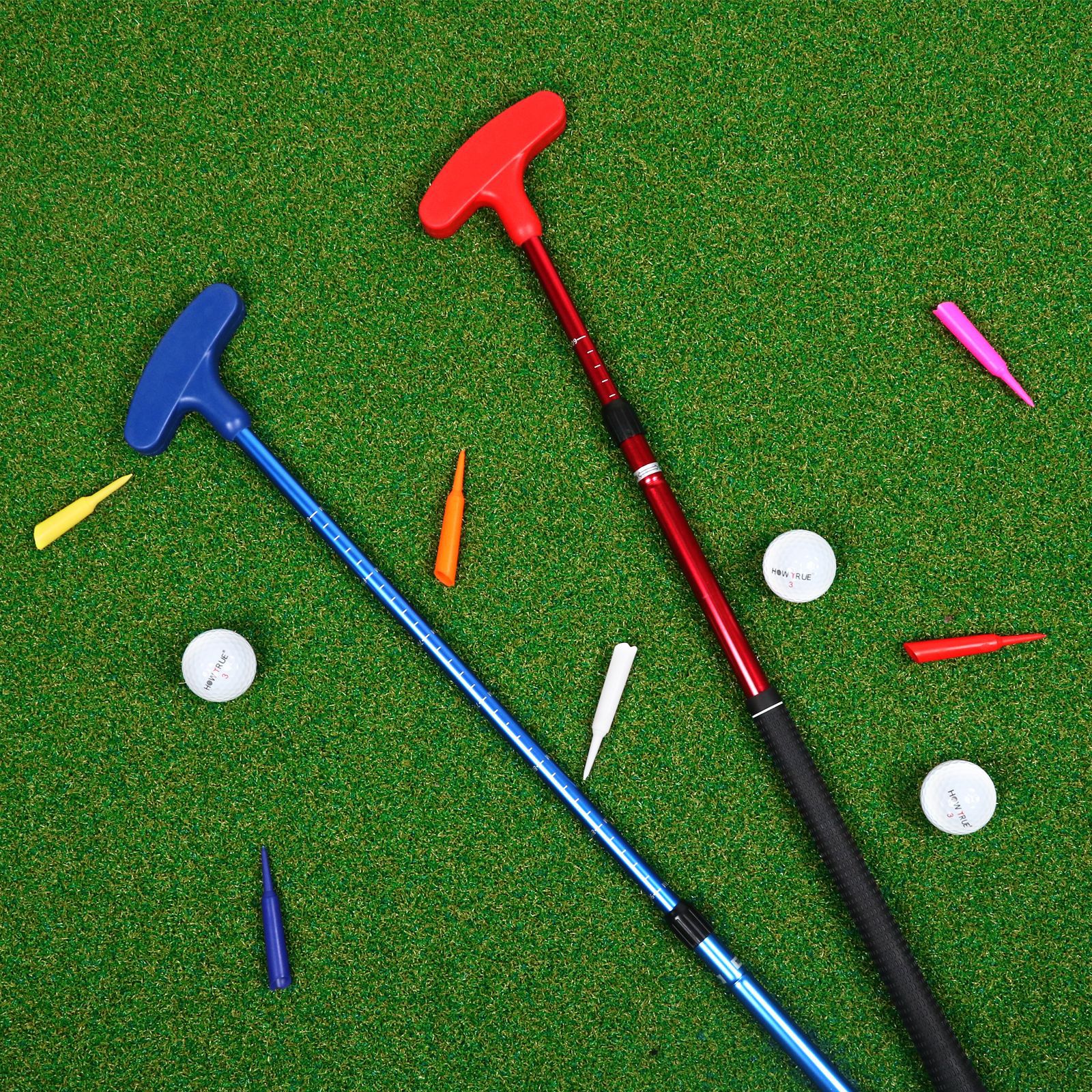 Hot selling popular golf putter double-sided retractable adjustment with scale club youth practice putter