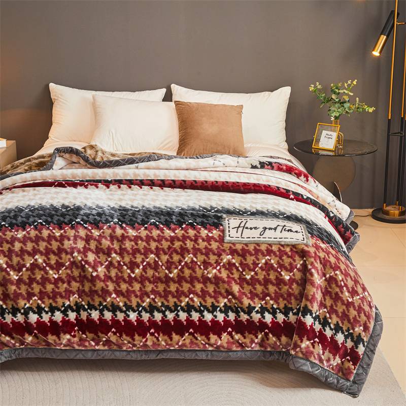 2025 New Type a Thickeneded Raschel Printed Blanket