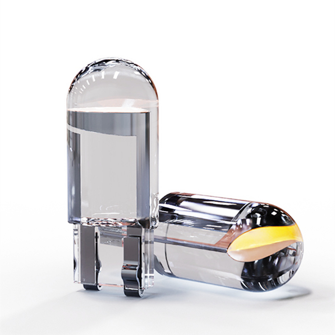 Индикатор ширины автомобиля T10 кристально прозрачный интегрированный светодиодный COB свет W5W для номерного знака, свет для чтения