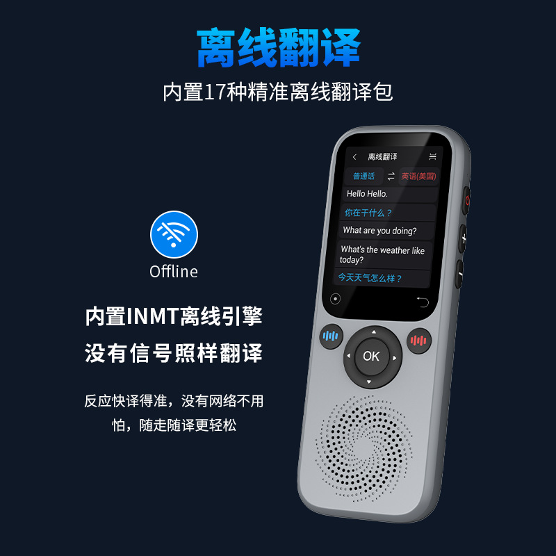 Offline Translator, Multi-Language Translator, Simultaneous Interpretation, English Learning Machine, Ai Intelligent Photo Recording, Going Abroad