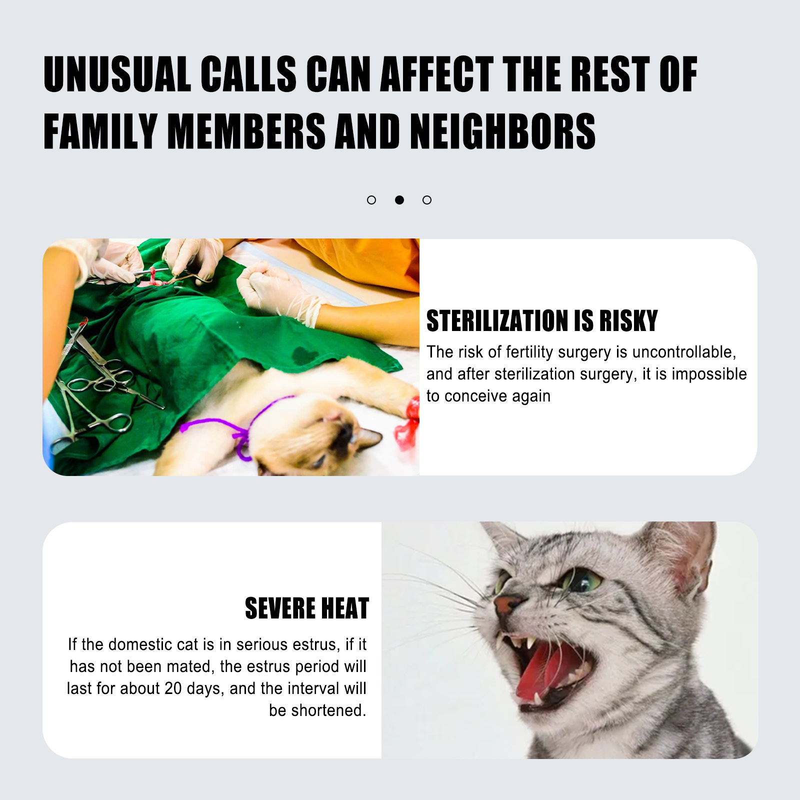 Yegbong Pet Anti-Estrus Liquid Special for Cats and Dogs to Improve Estrus Anxiety and Emotional Suppression Desire Conditioning Spray