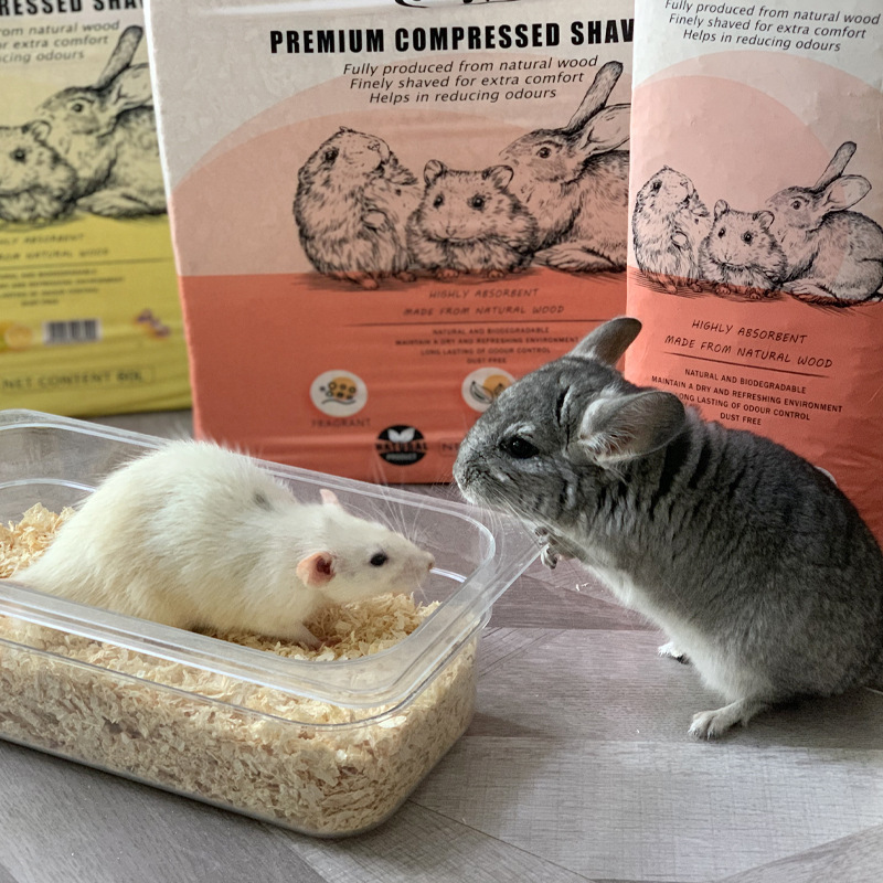 Emily Hamster Pet Rabbit Chinchilla Golden Hamster Wood Shavings Material Supplies Chinchilla-Specific Wood Shavings